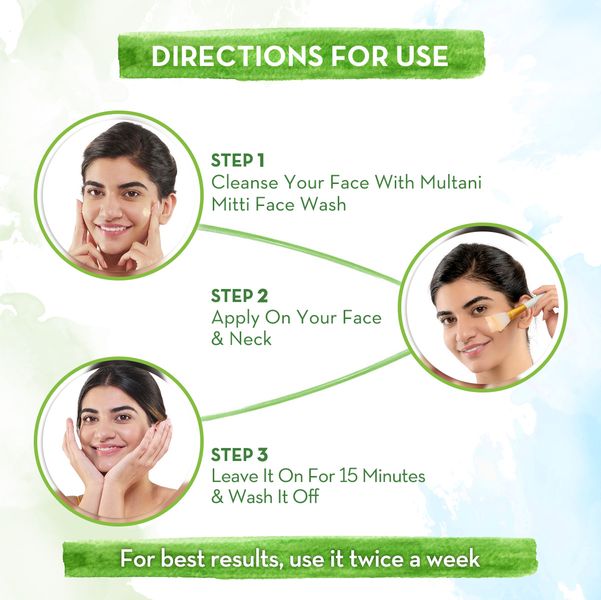 Multani mitti face mask uses