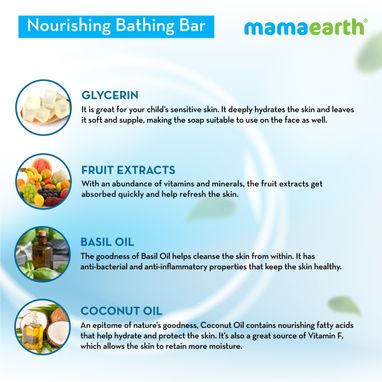 Mamaearth Nourishing Bathing Bar Soap ingredients