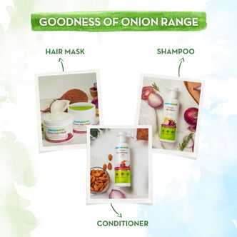 The goodness of onion range of Mamaearth 