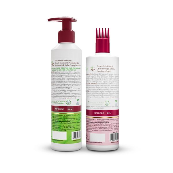 Mamaearth Onion Hair Oil and Shampoo Combo 250+250 ml