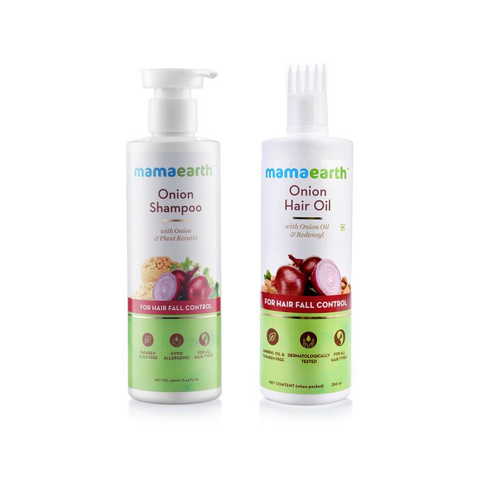 Onion Shampoo and Oil Combo