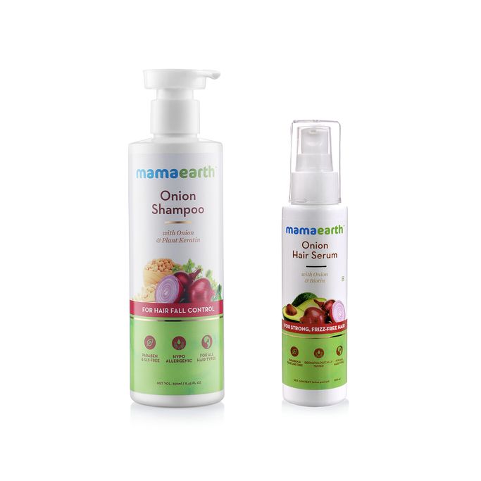Onion Shampoo and Onion Hair Serum Combo