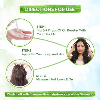 How to use Mamaearth Rice Hair Oil Booster 
