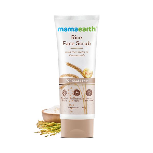 mamaearth Rice Face Scrub for all skin types