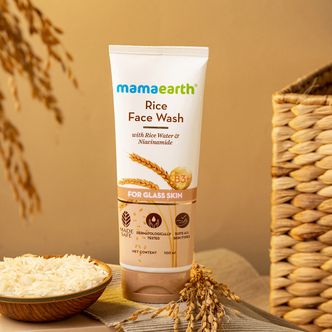 face wash rice water