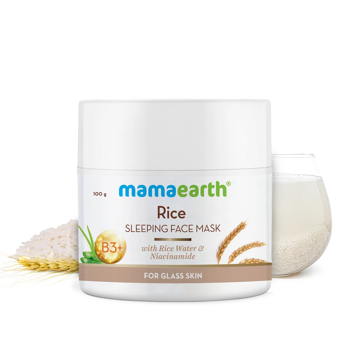 Rice water sleeping mask