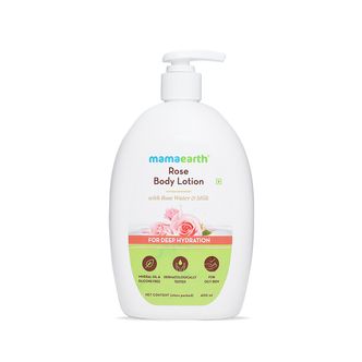rose body lotion with rose water  and milk  
