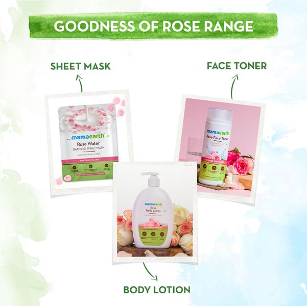 Mamaearth Rose Body Lotion Natural Rose Lotion 400 ml