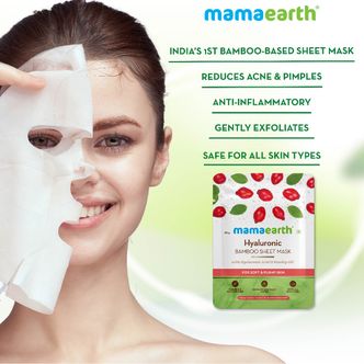 Hyaluronic Bamboo Sheet Mask for Soft and Plump Skin 