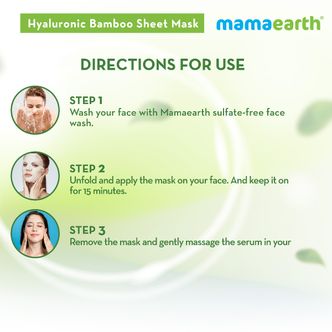 How to Use Mamaeath Hyaluronic Bamboo Sheet Mask with Rosehip Oil 