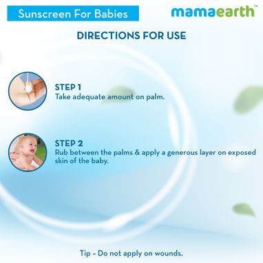 How to use mamaearth sunscreen for babies