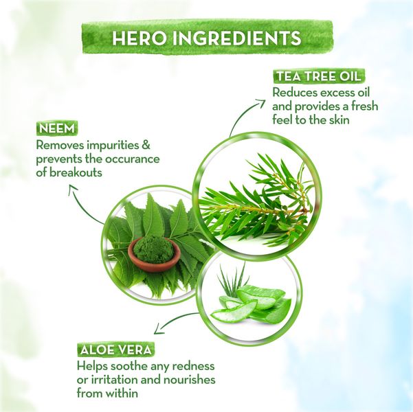 mamaearth tea tree face wash ingredients