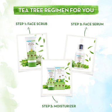 Tea tree daily use cleansing facial scrub