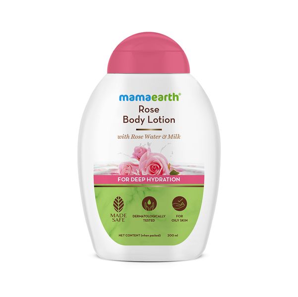 mamaearth rose body lotion