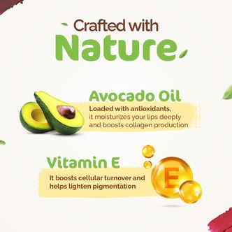 Melon Red Lipstick  with Avocado oil and Vitamin E