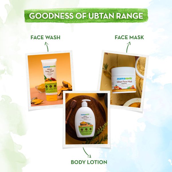 the goodness of ubtan range of mamaearth 