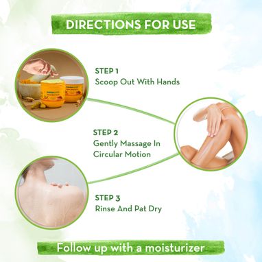 Ubtan Body Scrub with Turmeric and Saffron  how to use 