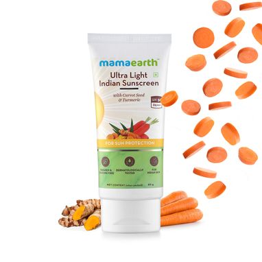 Mamaearth Ultra Light Indian Sunscreen, spf 50 sunscreen