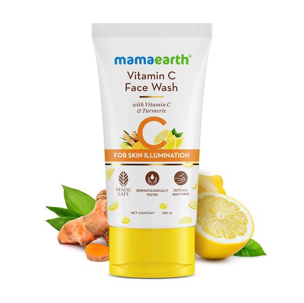Vitamin C Face Wash with Vitamin C and Turmeric – 150ml