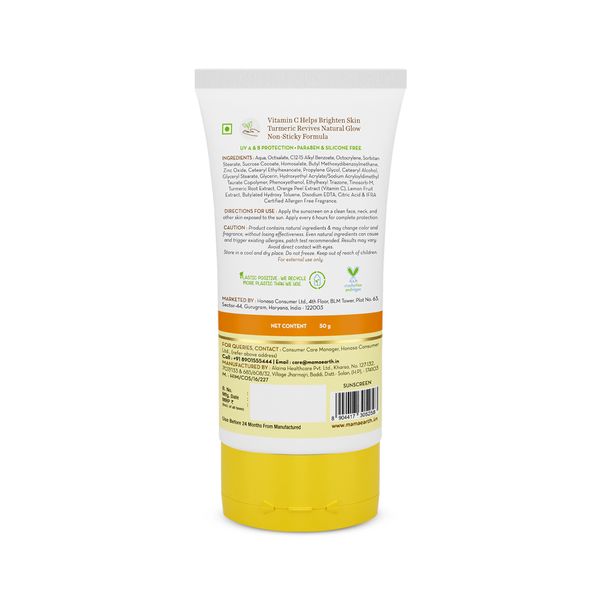 Vitamin C Sunscreen with Spf 50 for Sun Protection 50g