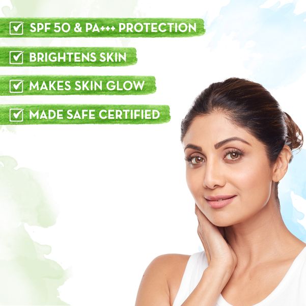Vitamin C Daily Glow Sunscreen With Vitamin C & Turmeric for Sun Protection & Glow 50 g Pack