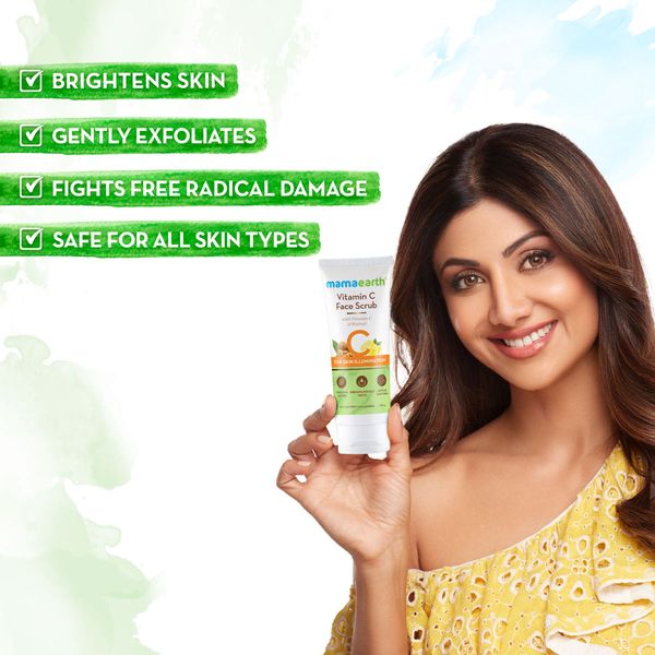 Vitamin C Face Scrub for Skin Illumination 80 ml Mamaearth