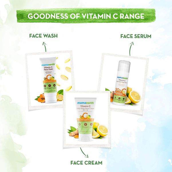 mamaearth vitamin c daily glow face serum kit