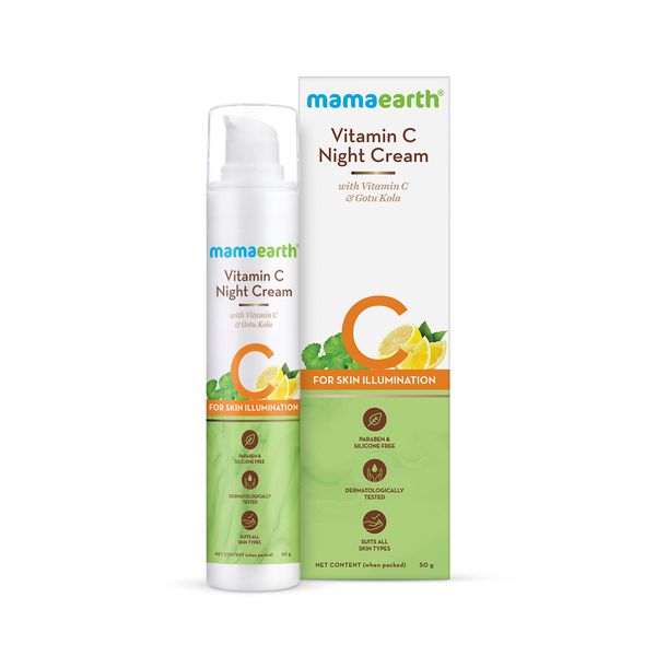 Vitamin C Night Cream for Skin Illumination 50g Mamaearth