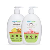 Skin Refreshing & Soothing Body Care Kit - Rose Body Lotion + Vitamin C Body Lotion - (400 ml)
