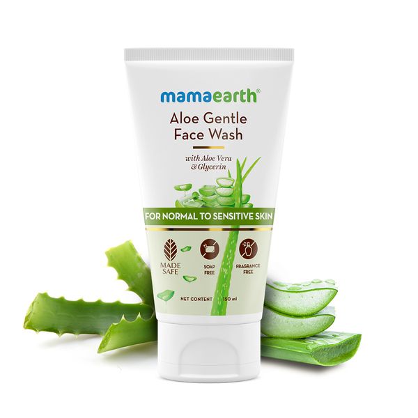 mamaearth aloe vera face wash