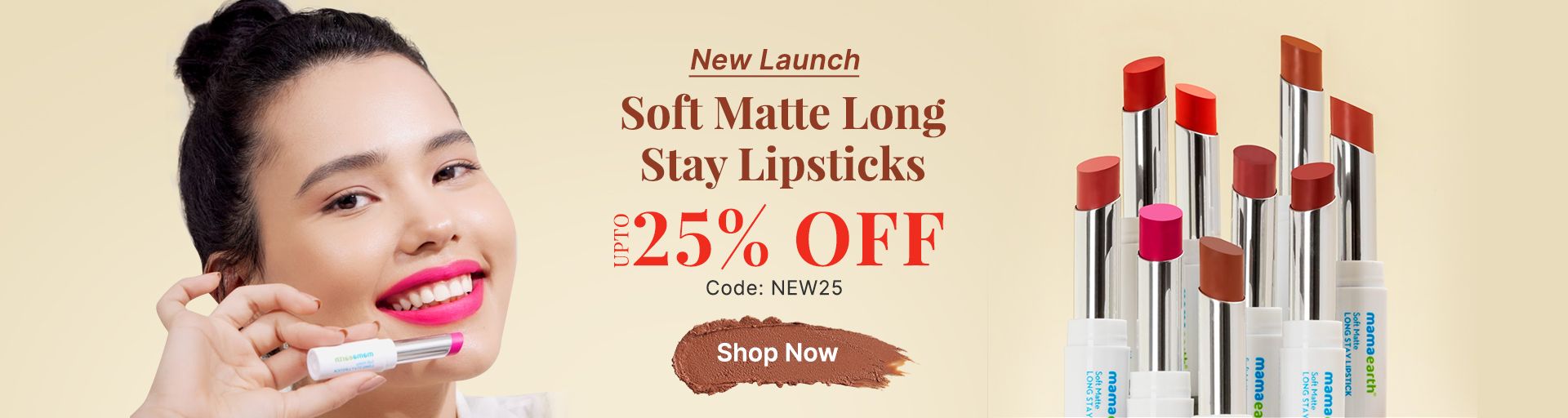 Soft Matte Long Stay Lipstick - Mulberry Pink - 3.5 g