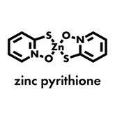 Dandruff treatment with zinc pyrithione