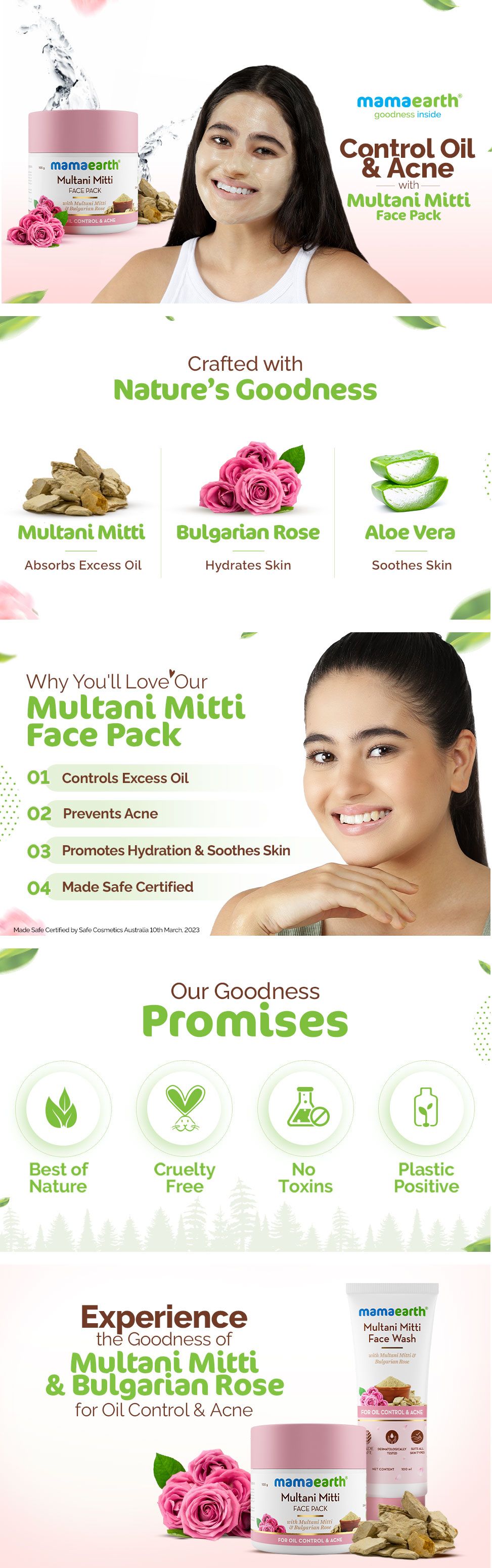 Mamaearth Face Pack with Multani Mitti