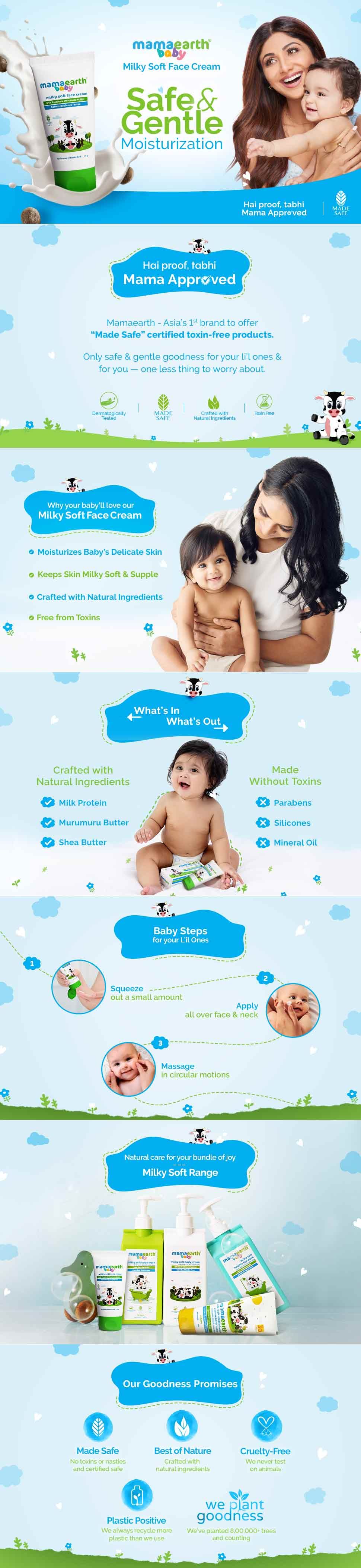 Mamaearth Milky soft face cream
