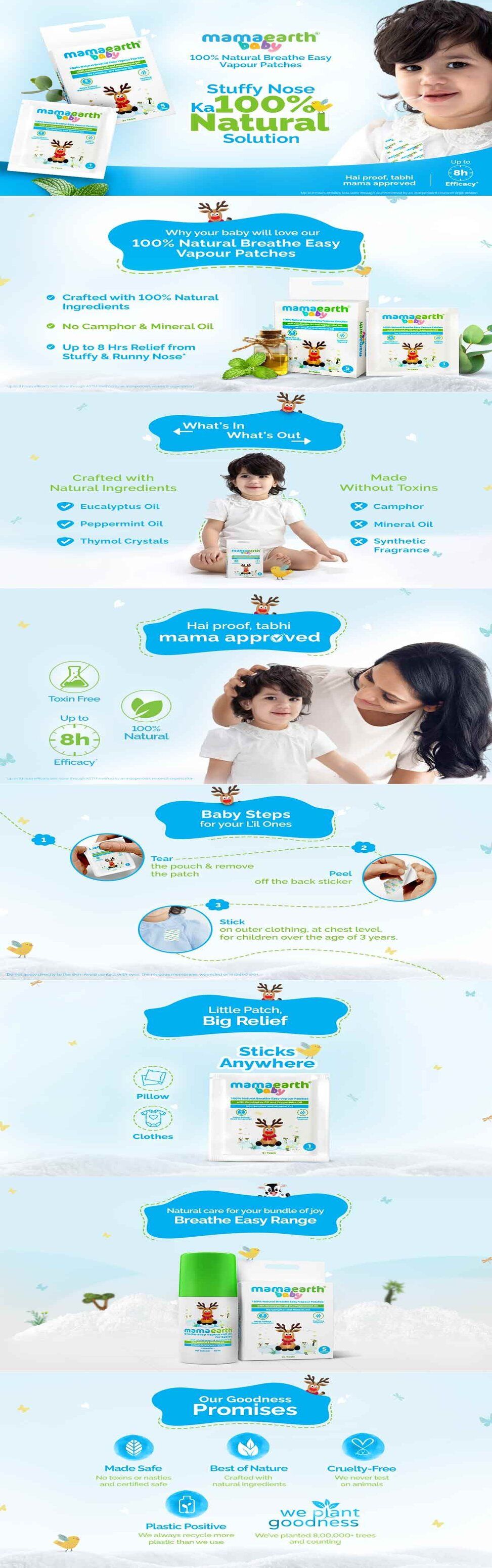 Baby 100% Natural Breathe Easy Vapour Patches