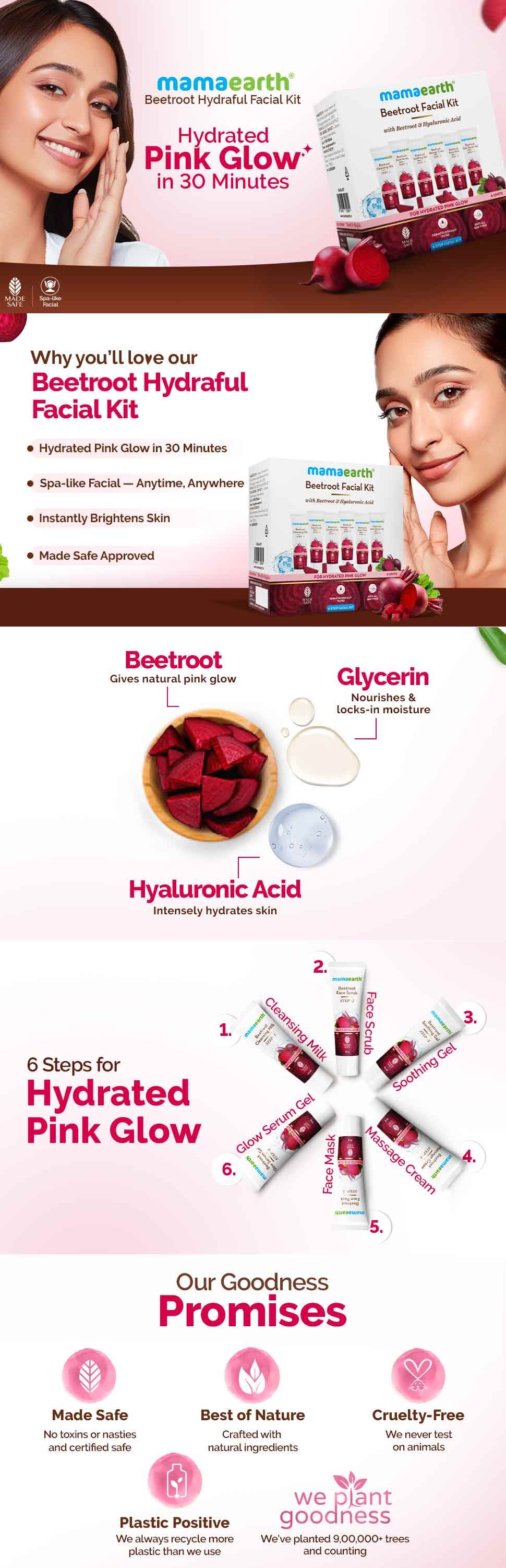 Mamaearth Beetroot Facial Kit