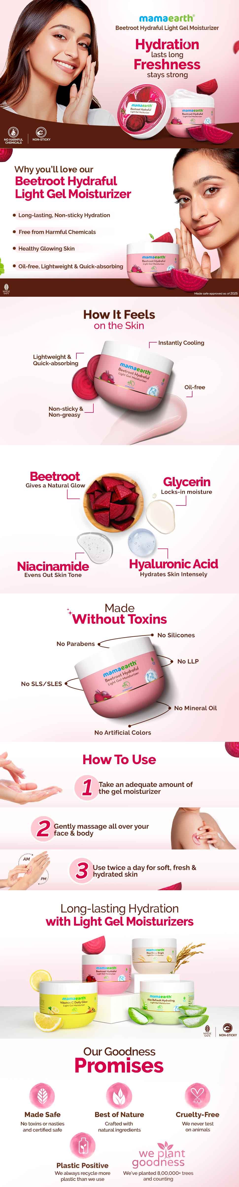 Beetroot Hydraful Light Gel Moisturizer