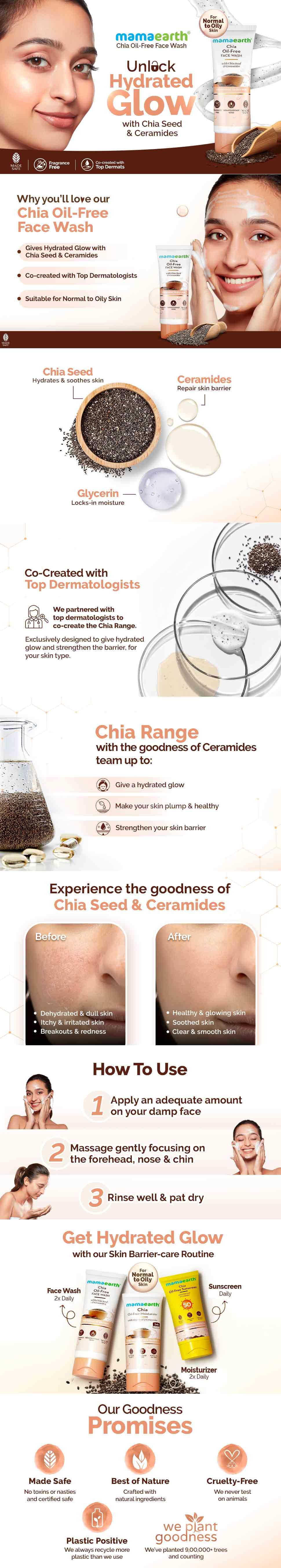Chia Oil-Free Face Wash