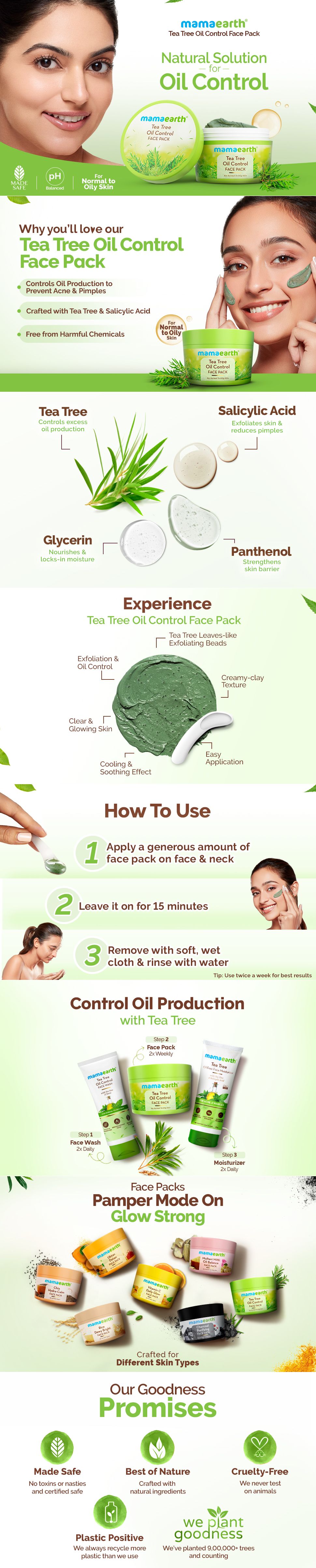Mamaearth Tea Tree Oil Control Face Pack
