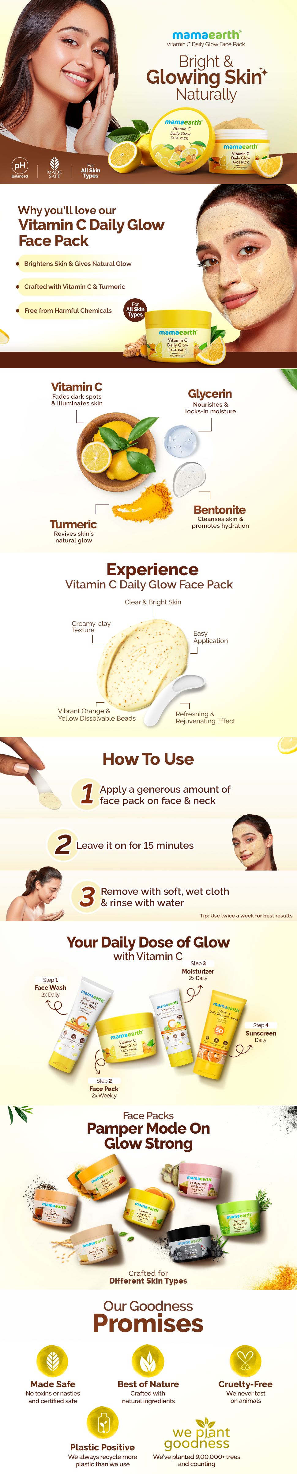 Mamaearth Vitamin C Daily Glow Face Pack