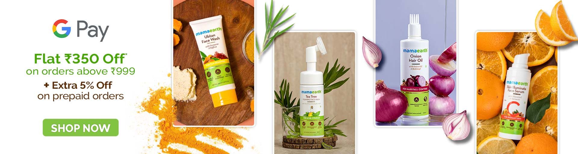 Mamaearth Google Pay Offer