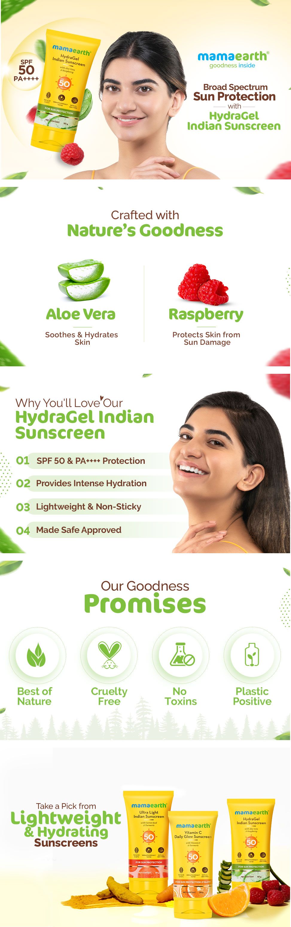 Mamaearth HydraGel Indian Sunscreen