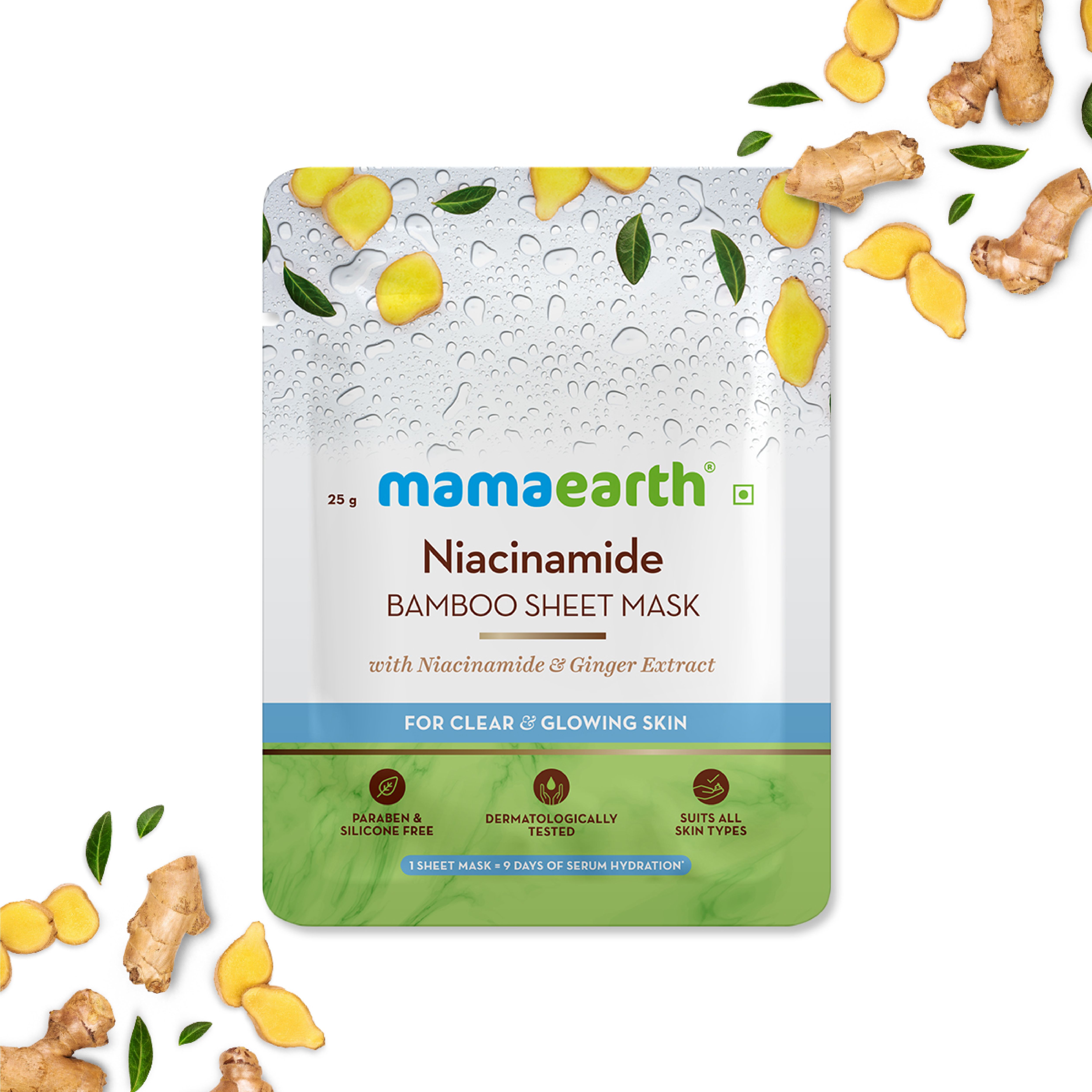 Mamaearth Niacinamide Bamboo Sheet Mask Better Than Others Available In The Market