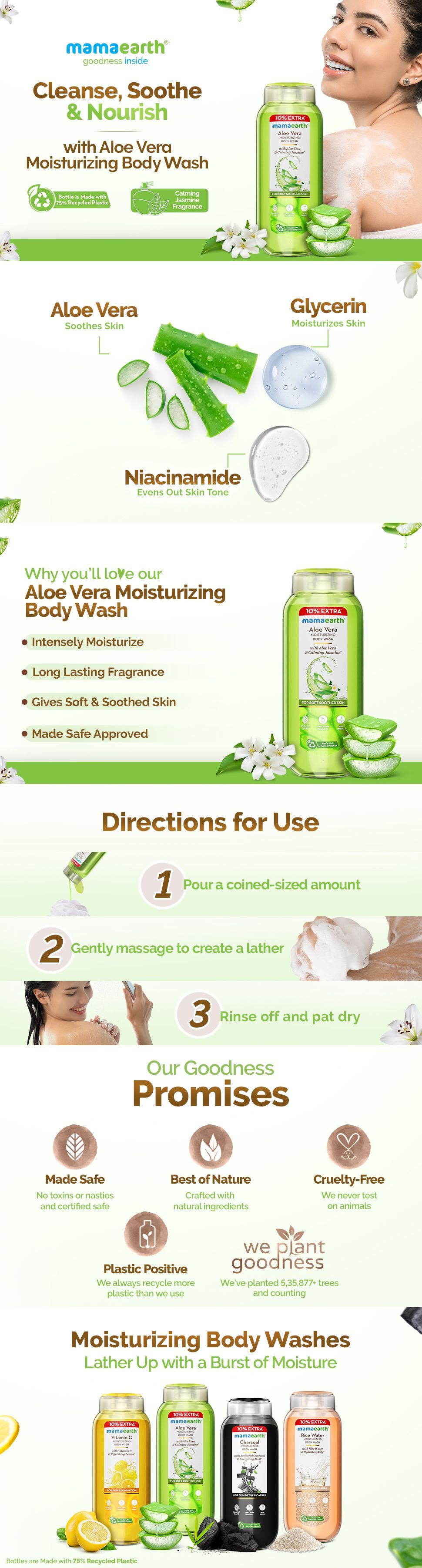 Mamaearth Aloe Vera Body Wash