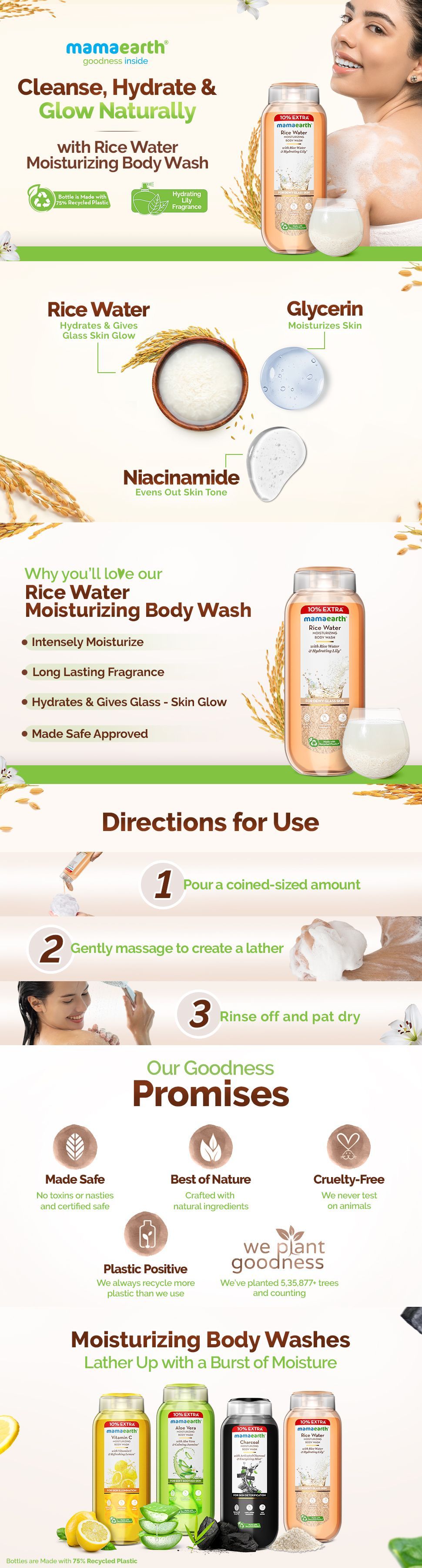 Mamaearth Rice Body Wash