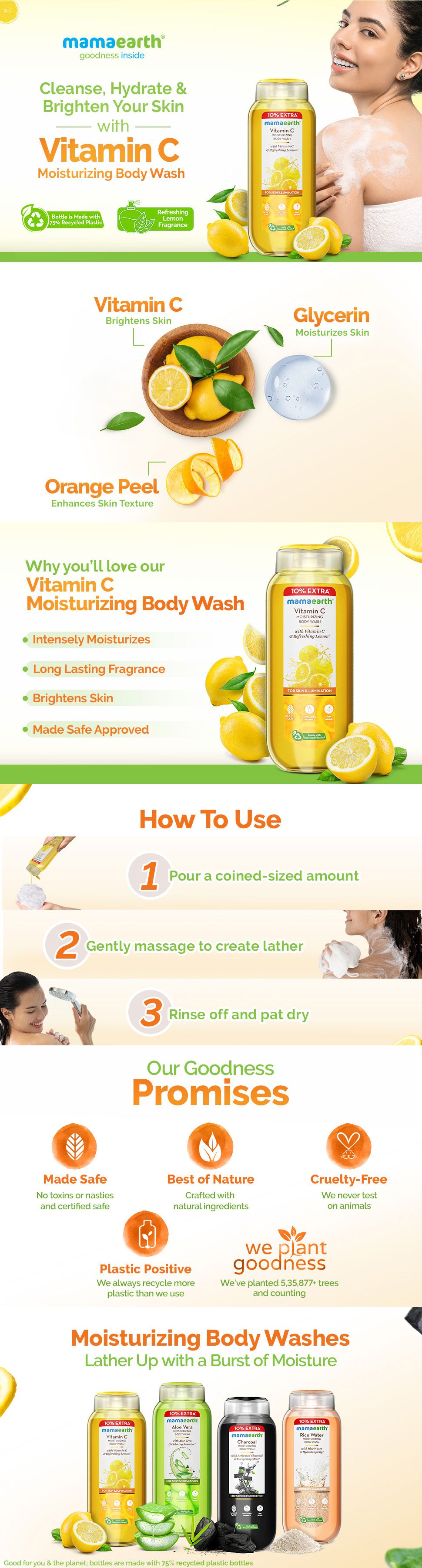 Mamaearth Vitamin C Body Wash